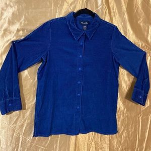 Blue corduroy shirt